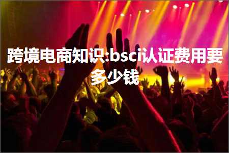 璺ㄥ鐢靛晢鐭ヨ瘑:bsci璁よ瘉璐圭敤瑕佸灏戦挶